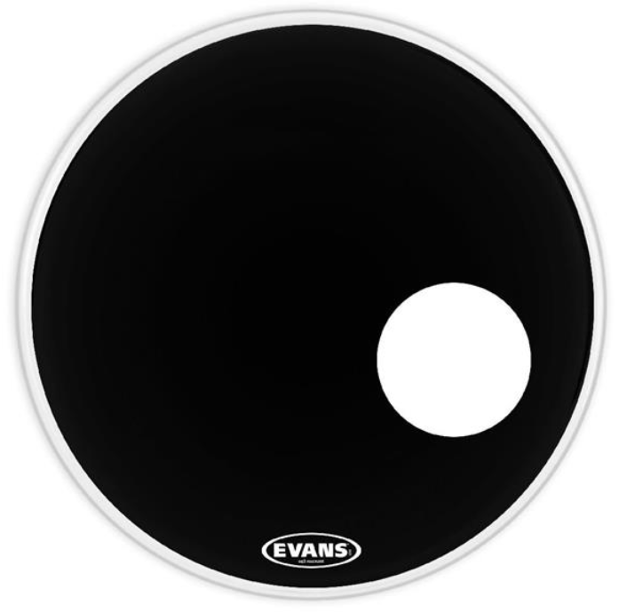 Evans BD22RBG Black 22" Resonant Bass Drum Head