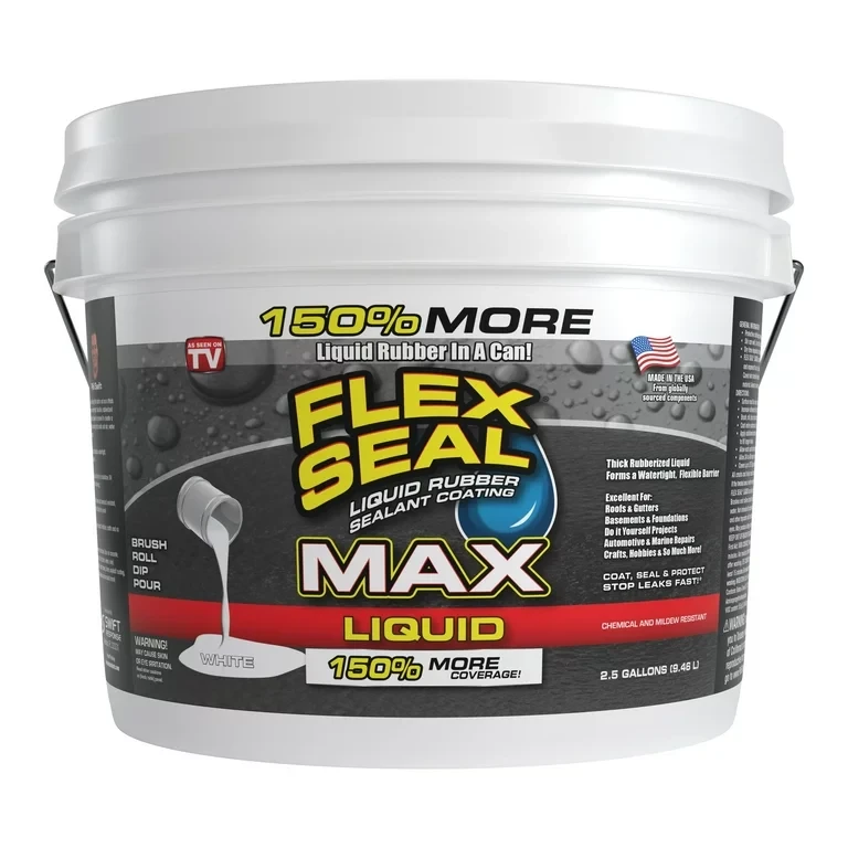 2.5 gal. White Rubberized Flex Sealant