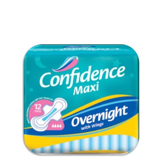 CONFIDENCE MAXI OVERNIGHT WINGS 12s