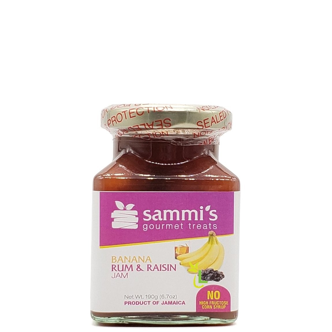 SAMMIS BANANA RUM&RAISIN JAM 6.7oz