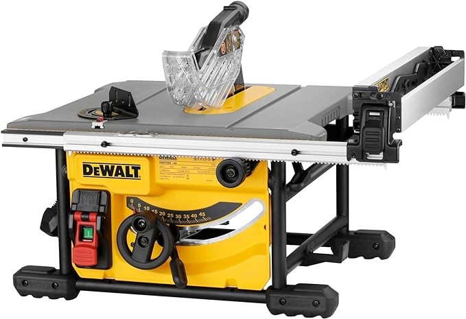 DEWALT Table Saw for Jobsites, 8-1/4 Inch, 15 Amp (DWE7485)