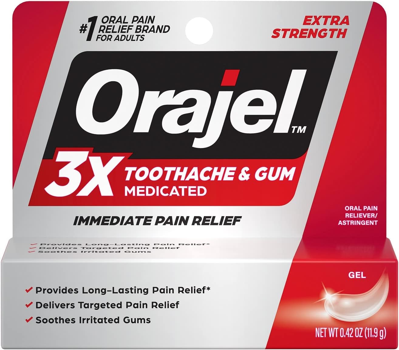 Orajel Extra Strength Toothache & Gum Medicated 7.0G