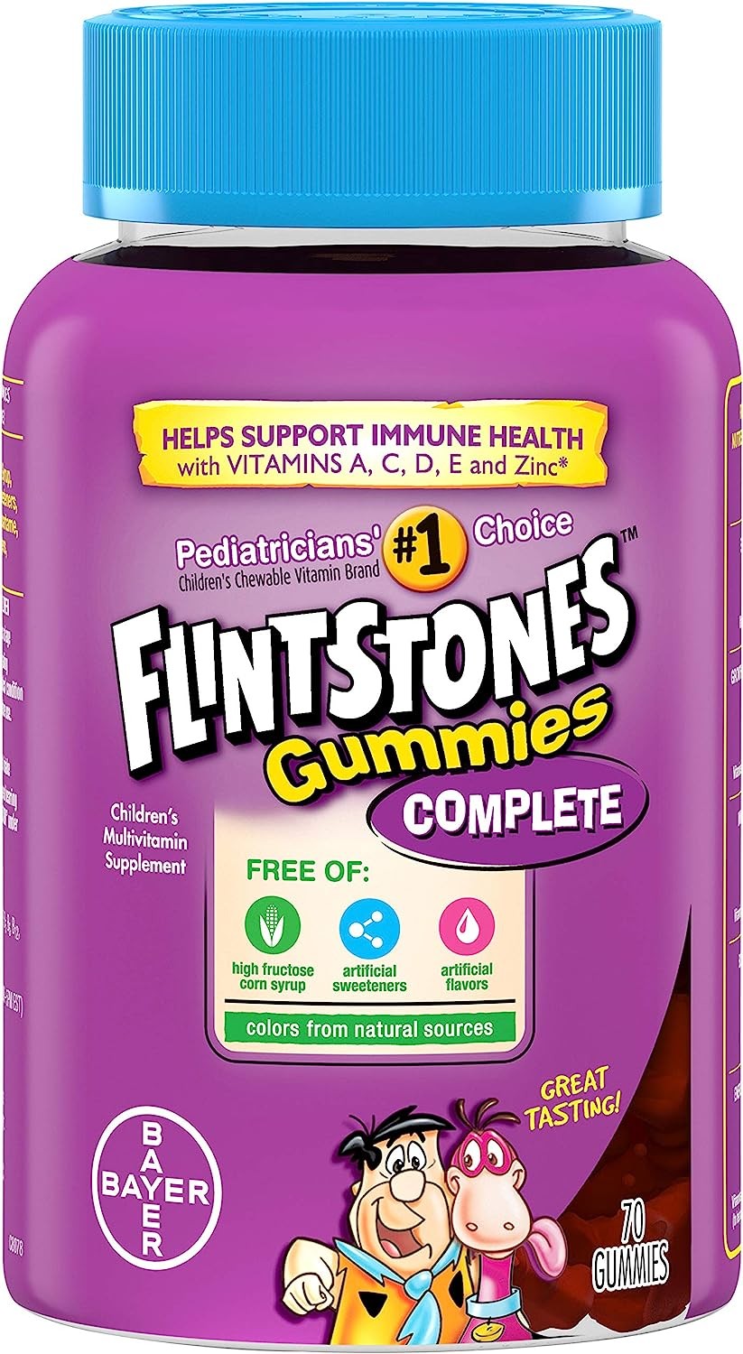 Flintstones Gummies: Complete Children's Multivitamin Supplement, 70 gummies