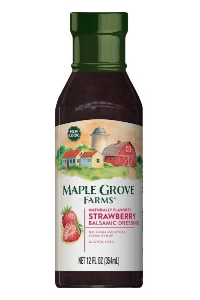 MAPLE GROVE DRESSING STRAW BALSAMIC 12oz