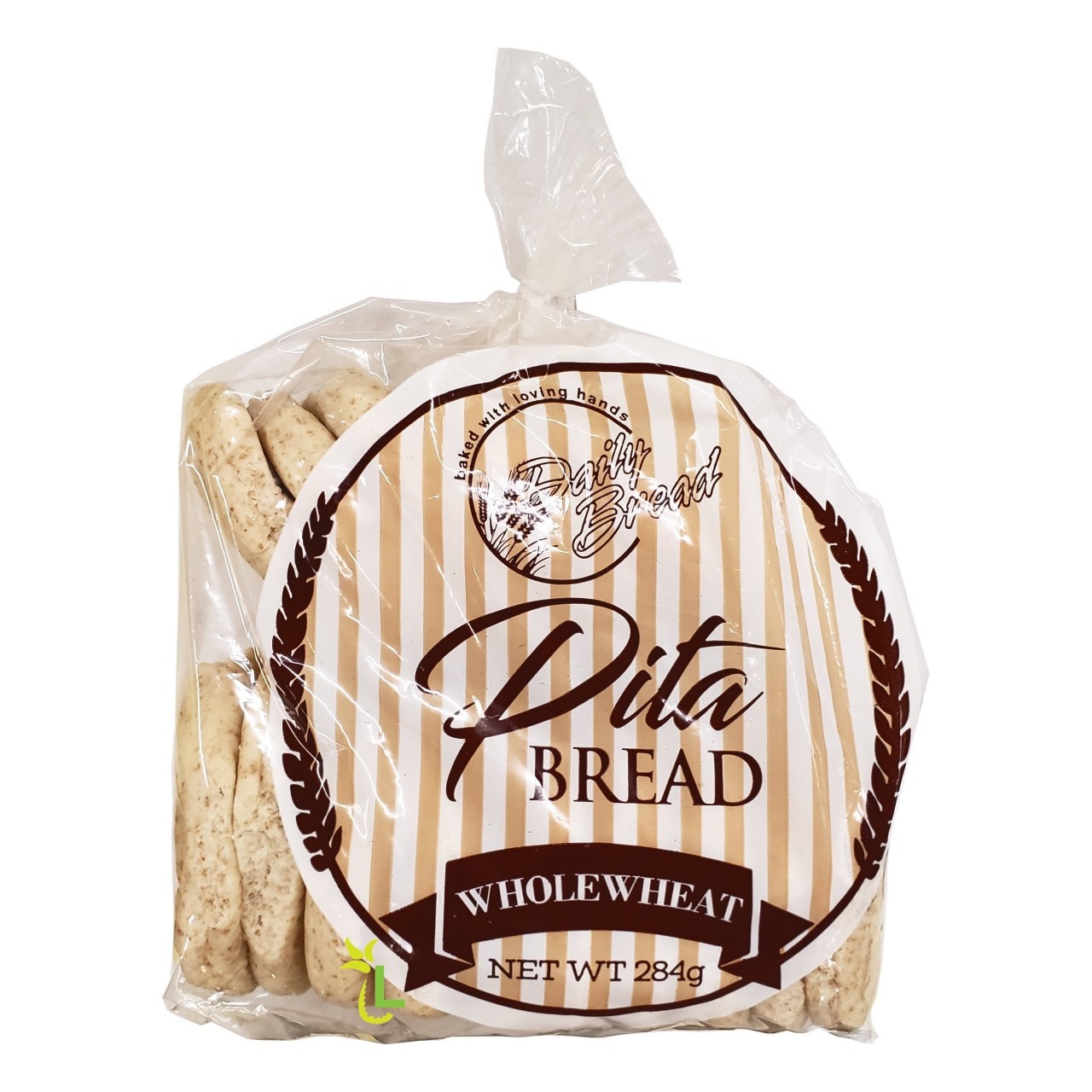 DAILY BREAD PITA WHOLE WHEAT 284g