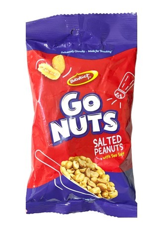 BUTTERKIST GO NUTS PEANUTS SALTED 95g