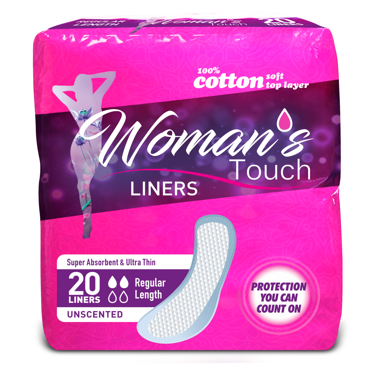 Woman's Touch Super Absorbent Ultra Thin Pads , Liners