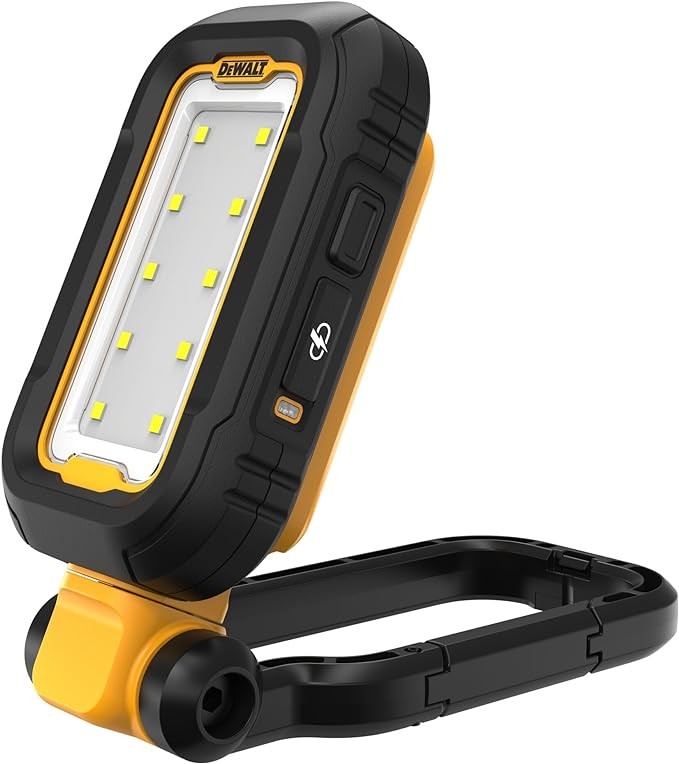 DEWALT LED Light, Powerful and Compact Work Light, Magentic Handle, USB-C Rechargeable (DCL182)