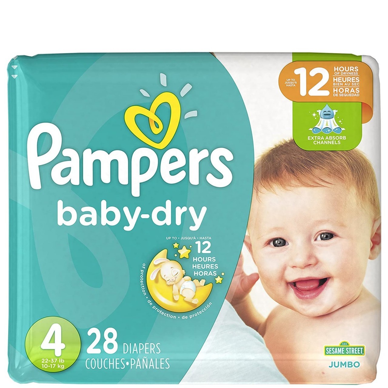 PAMPERS BABY DRY JUMBO #4 28s