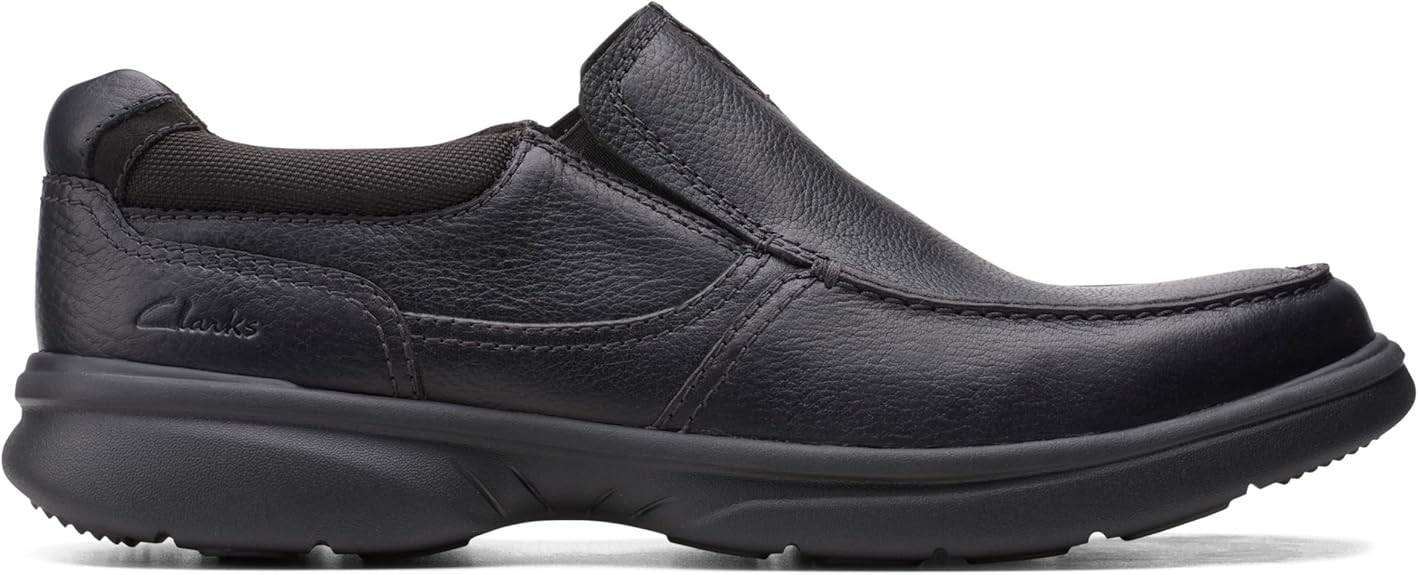Clarks Mens Bradley Free : Black Tumbled