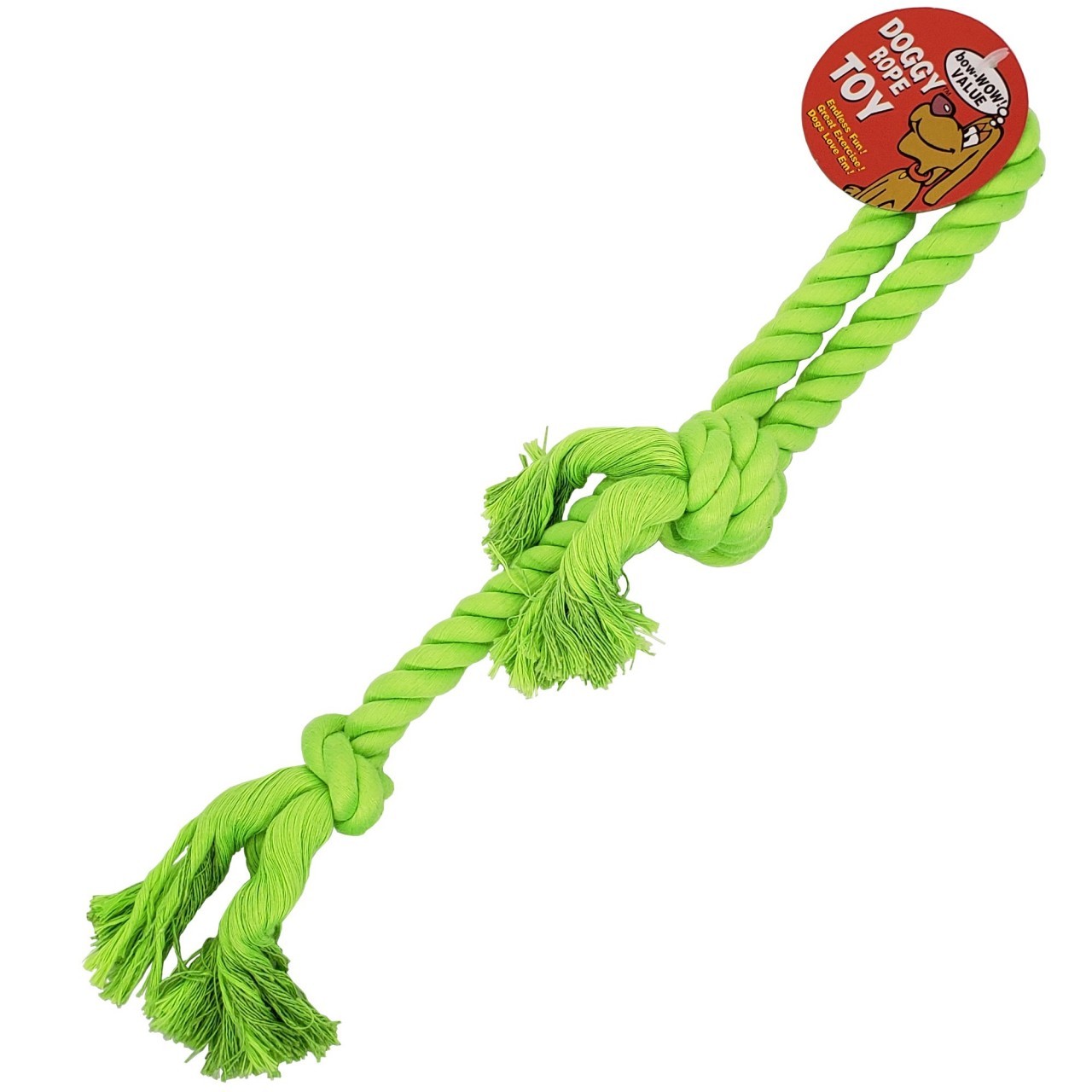 BOW-WOW VALUE DOG ROPE CHEW 3 KNOT 1ct
