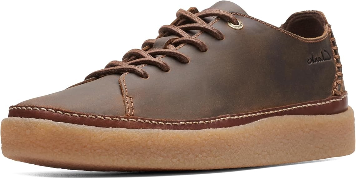 Clarks Mens Oakpark Low : Beeswax Leather