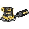 DEWALT 20V MAX Battery Starter Kit with 2 Batteries, 5.0Ah (DCB205-2CK) 20V MAX* XR Palm Sander, Sheet, Variable Speed, 1/4-Inch, Tool Only (DCW200B)