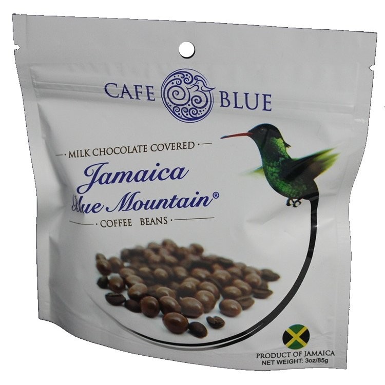 CAFE BLUE CHOC COVERED COFFEE BEANS 3oz