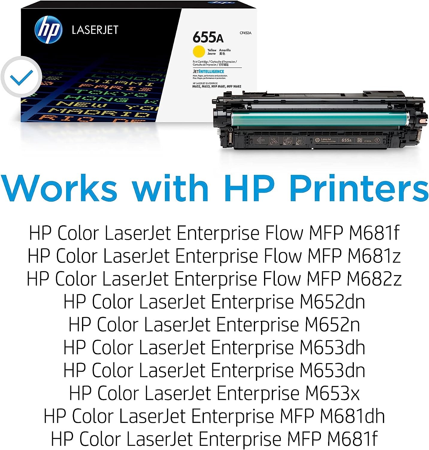 HP 655A - Yellow - original