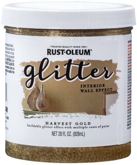 28oz Glitter Harvet Gold Paint