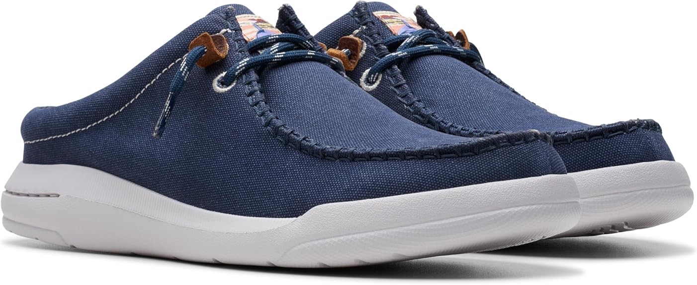 Clarks Mens Driftlite Surf Navy Canvas