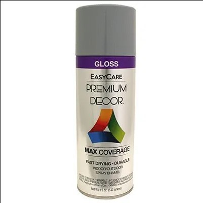 12oz Gloss Pewter Premium Decor Spray Paint