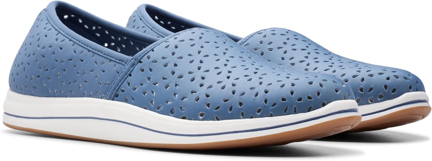 Clarks Womens Breeze Emily ( Blue Textile)