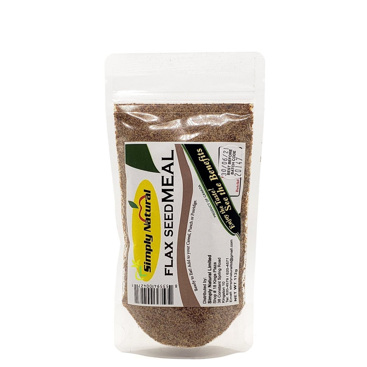 SIMPLY NATURAL FLAXSEED MEAL 112g