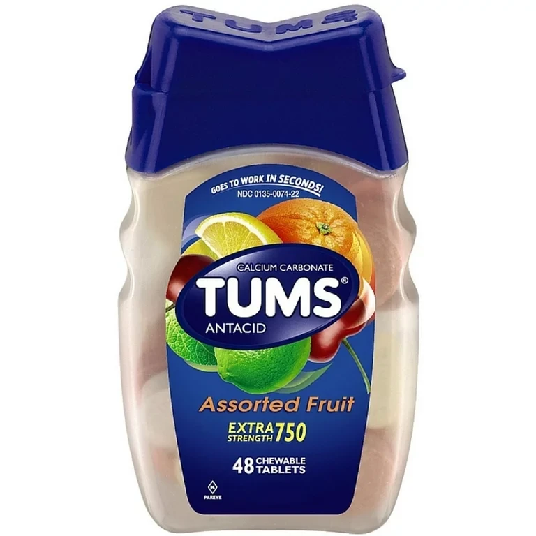 TUMS ANTACID ASSORTED FRUIT 48’s
