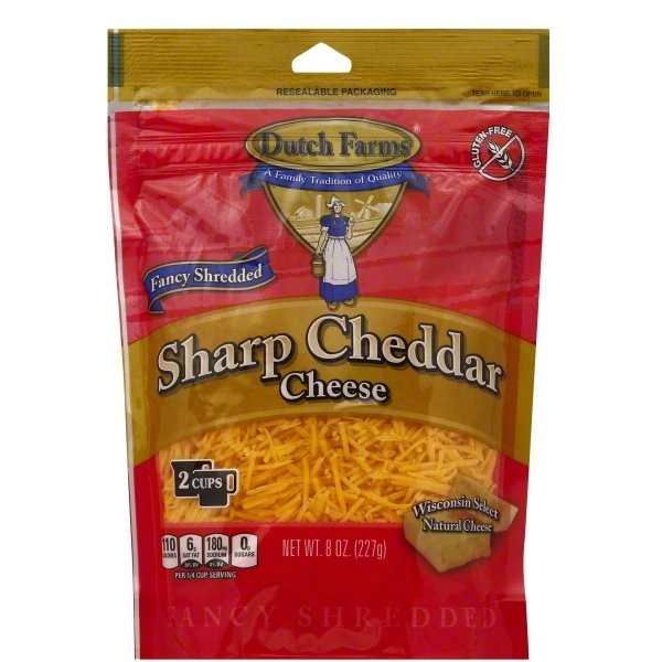 DUTCH FARMS CHEDDAR SHARP SHRED 8oz