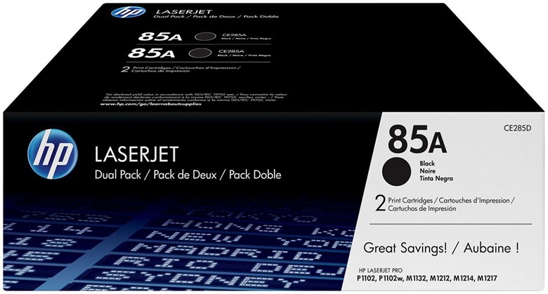 HP 85A - 2-pack - Black