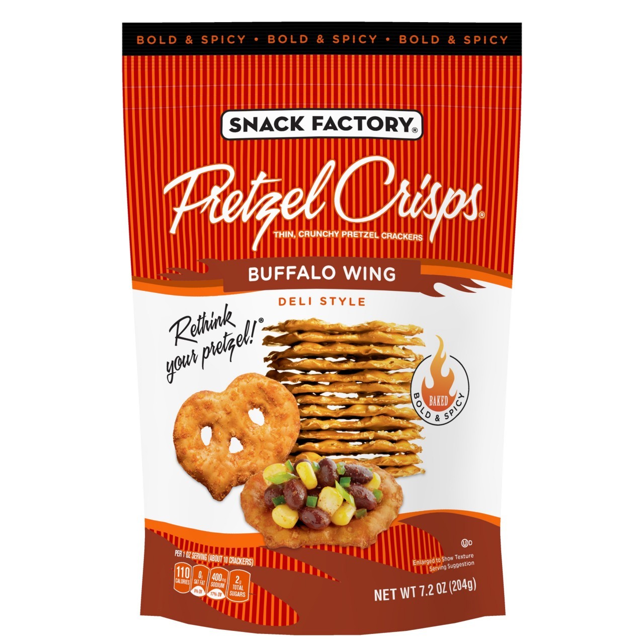 PRETZEL CRISPS BUFFALO WING 7.2oz