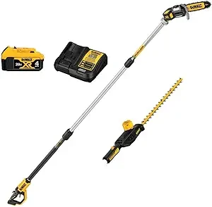 DEWALT DCKO86M1 20V MAX* Cordless Pole Saw and Pole Hedge Trimmer Combo Kit