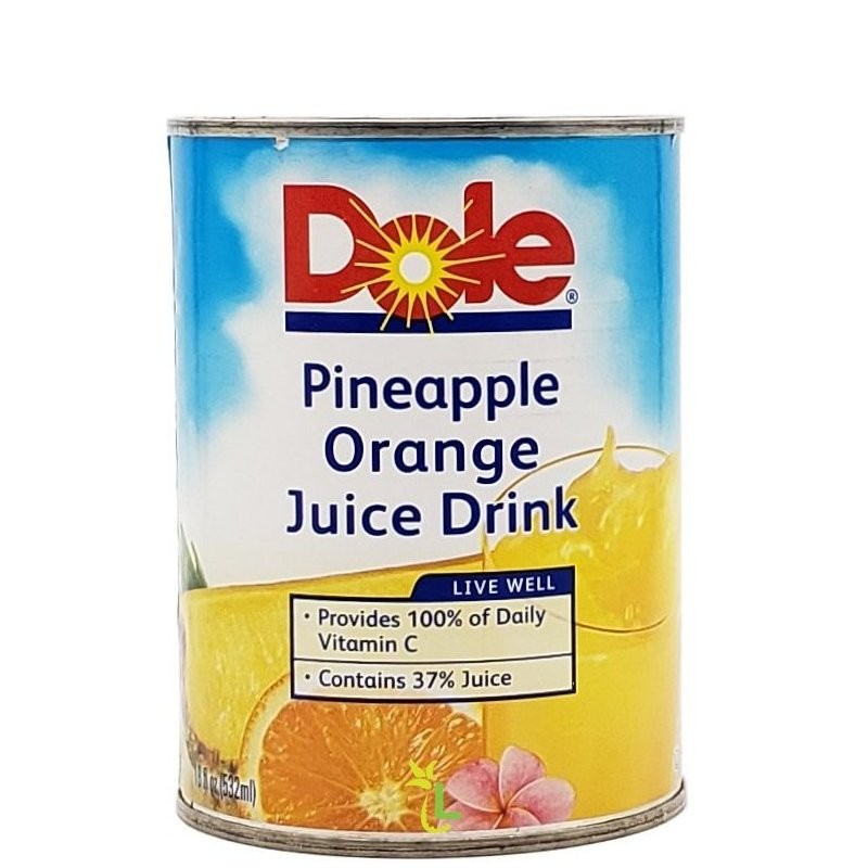 DOLE DRINK PINE ORANGE 20oz