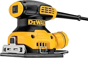 DEWALT Palm Sander, 1/4 Sheet (DWE6411K), Yellow