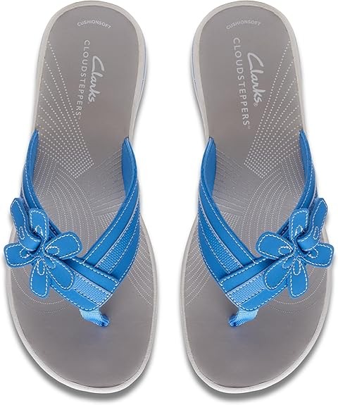 Clarks Womens Brinkley Flora ( Blue)