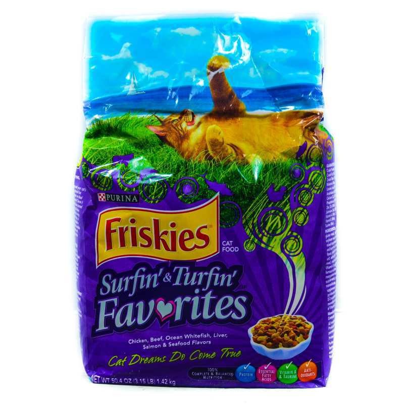 FRISKIES CAT FOOD (DRY) SURFIN & TURFIN 1.42KG