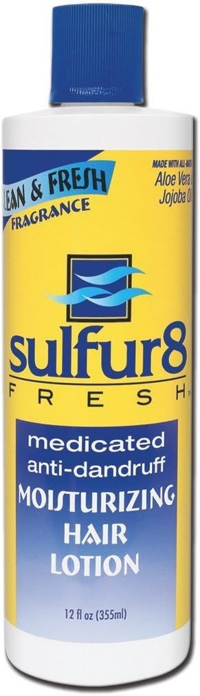 Sulfur 8 Fresh Medicated Anti-Dandruff Moisturizing Hair Lotion 12Fl