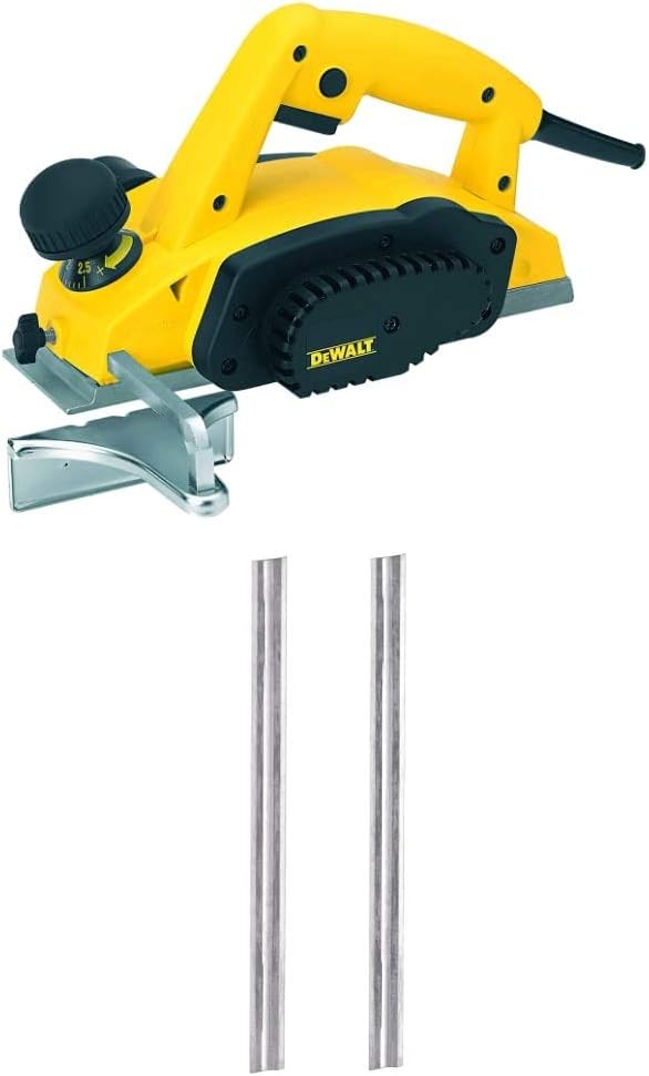 DEWALT DW680K 7 Amp 3-1/4-Inch Planer with DEWALT DW6654 Reversible Carbide Blade Set (for DW677 DW678 and DW680K)