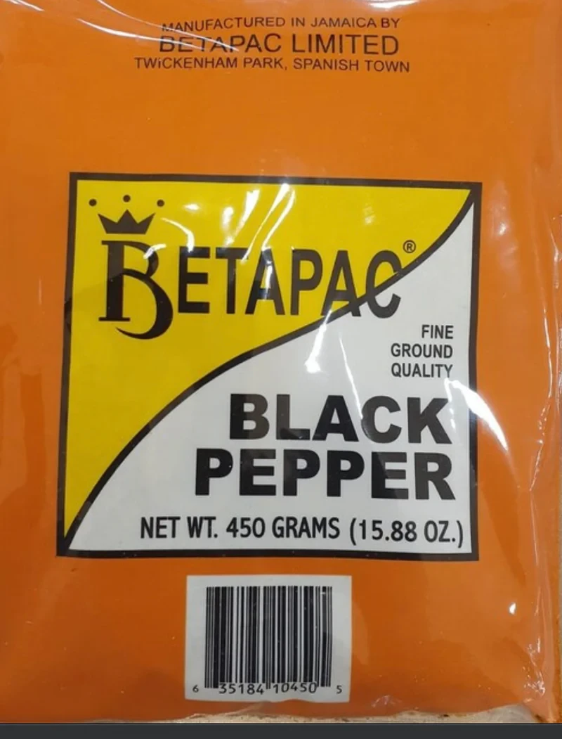 BETAPAC BLACK PEPPER 454G