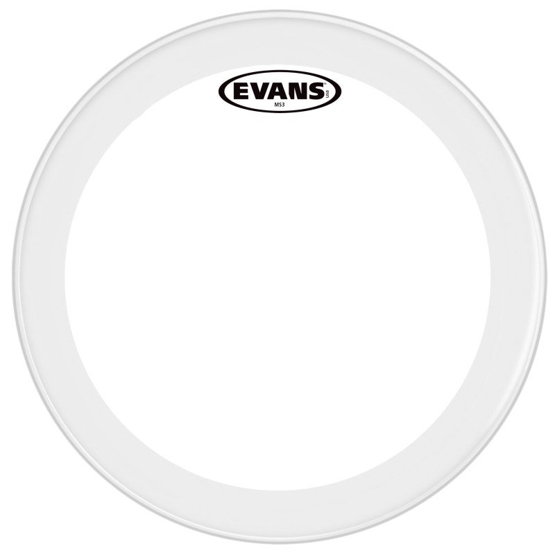 Evans MS3 Polyester SS14MS3C 14 Inch Marching Snare Side Drum Head - Clear