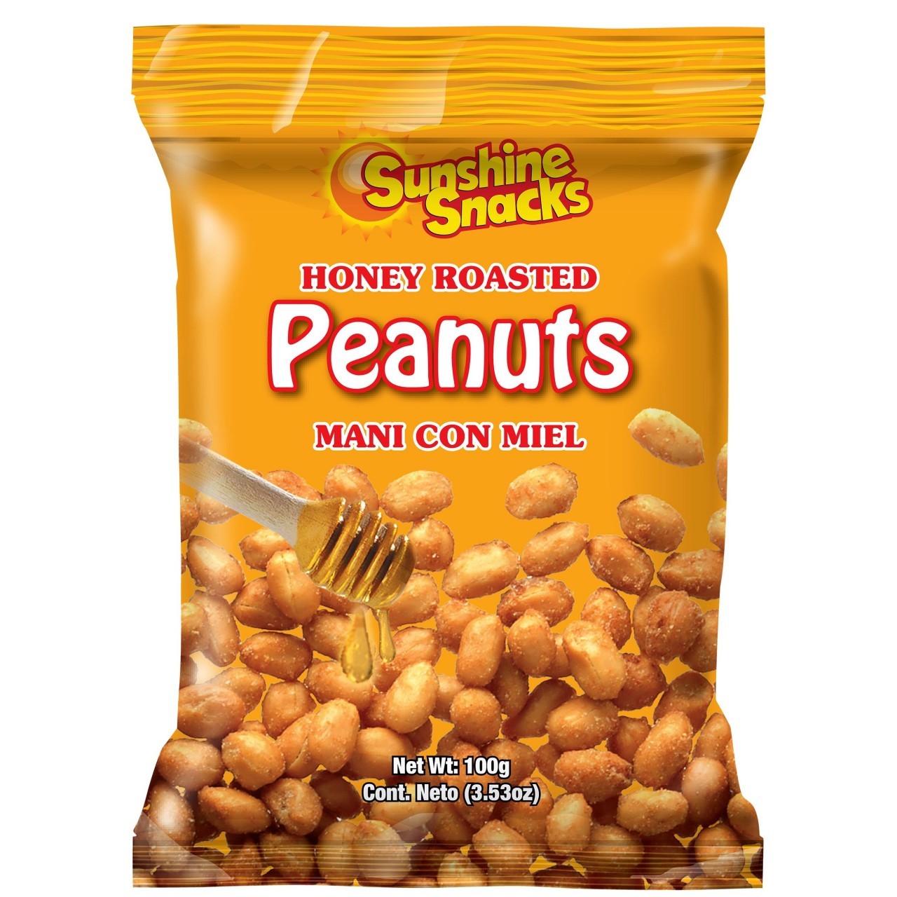 SUNSHINE PEANUTS HONEY ROASTED 100g