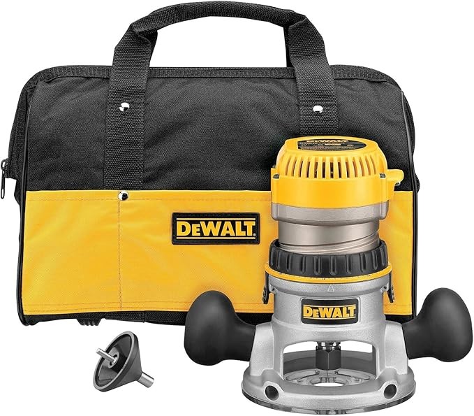 DEWALT DW616K 1-3/4 HP Fixed Base Router Kit , Yellow