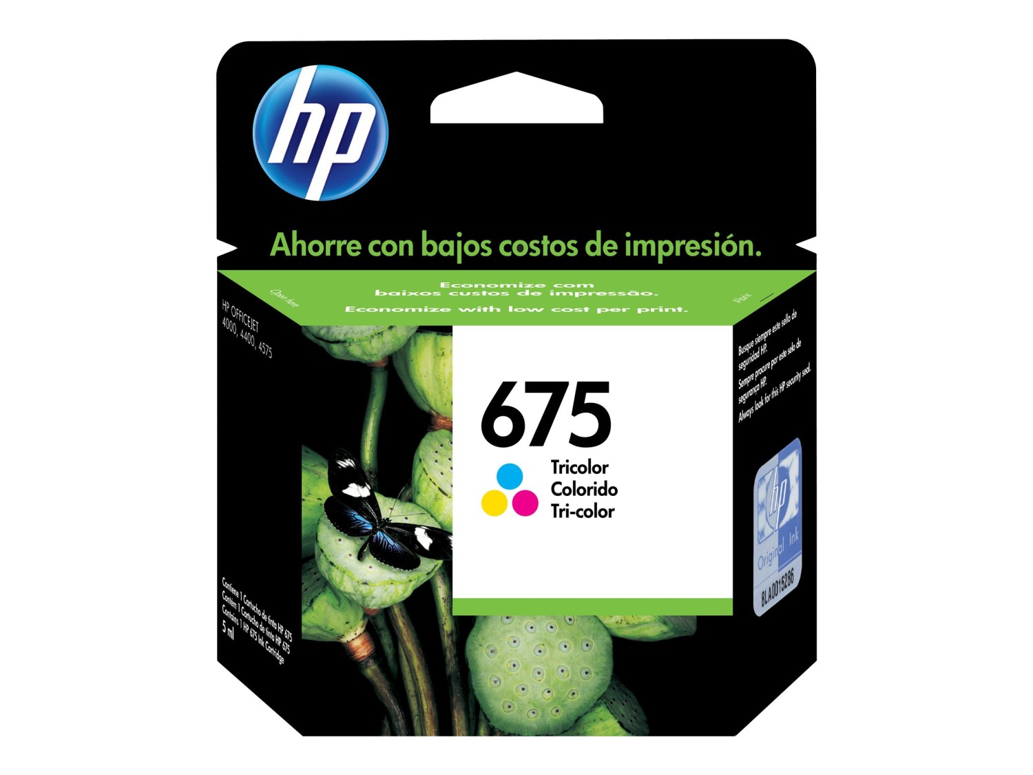 HP 675 - Color (cyan, magenta, yellow) - Original