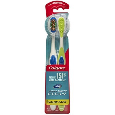 COLGATE T/BRUSH 360 DEGREE VALUE PK 1ct