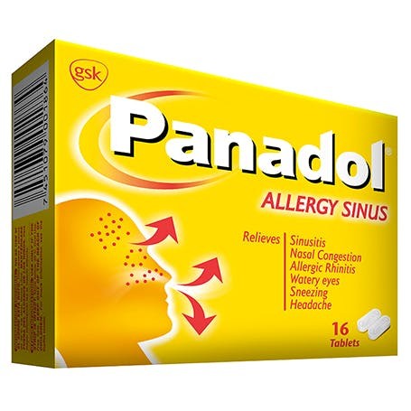 GSK PANADOL ALLERGY SINUS 16 CAP