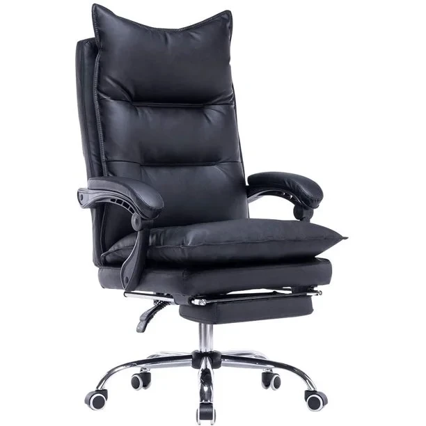 EROMMY High Back Executive Chair, PU Leather with Padded Armrests and Footrest