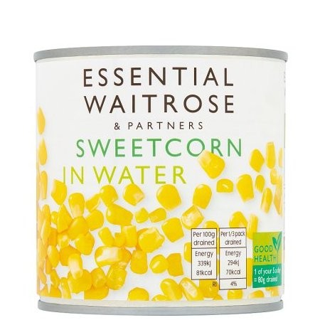WAITROSE ESS SWEET CORN 326g