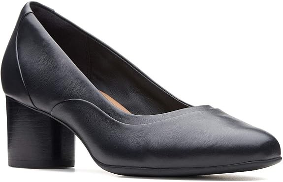 Clarks Un Cosmo Step Womens Pumps Black Leather 11 W