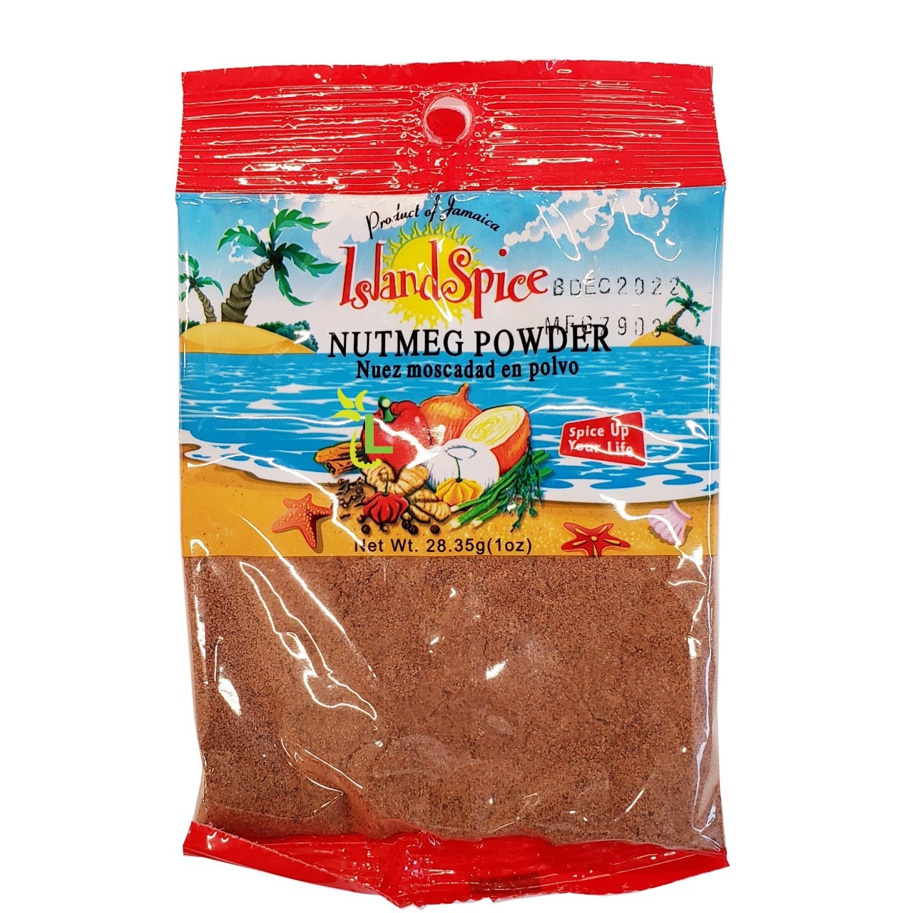 ISLAND SPICE NUTMEG POWDER 1oz