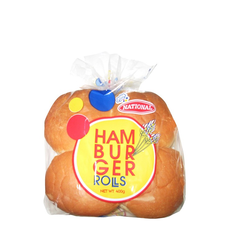 NATIONAL HAMBURGER ROLLS 400G