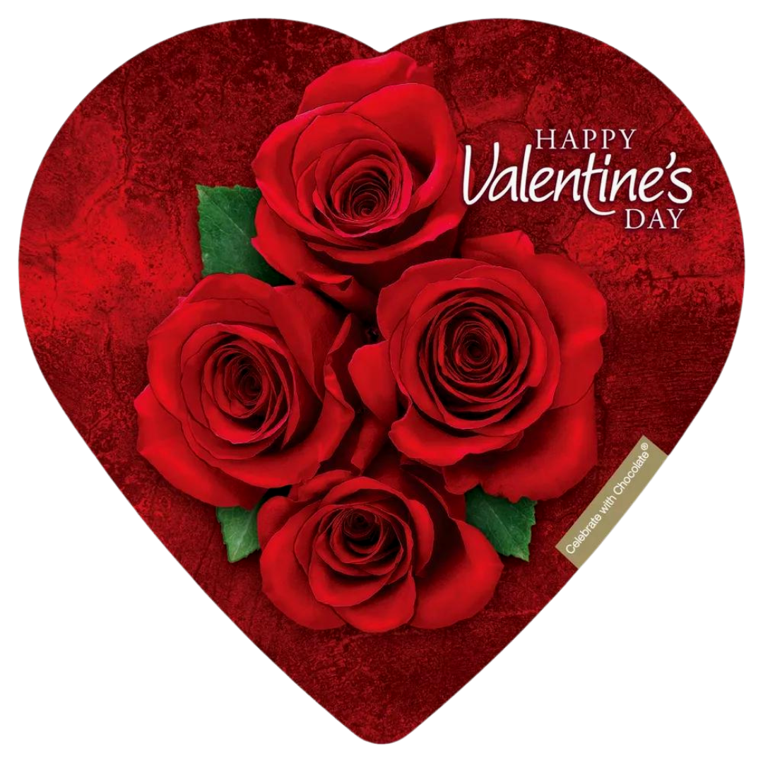 Valentine's Chocolate Heart Box, 2oz