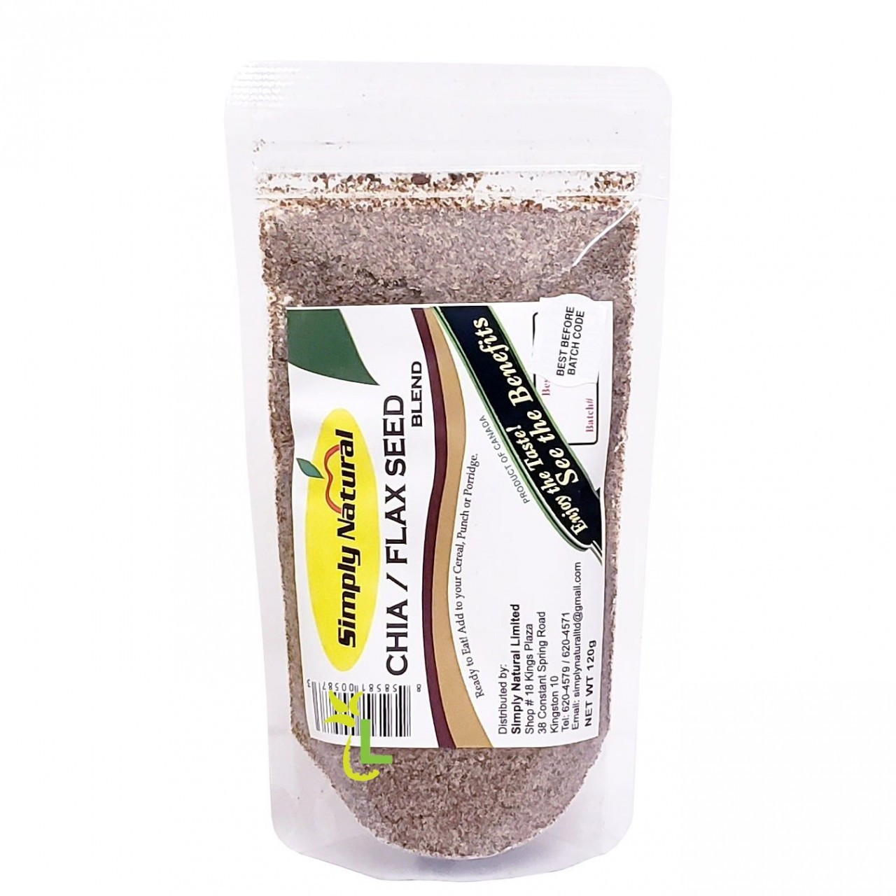 SIMPLY NATURAL CHIA FLAXSEED BLEND 120g