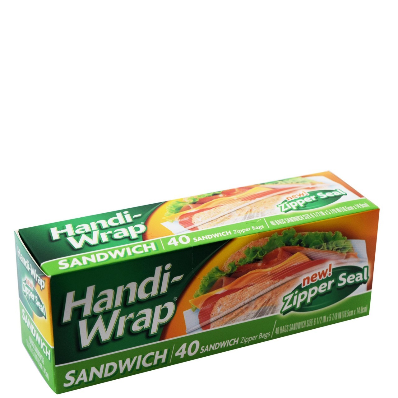 HANDI WRAP BAGS SANDWICH ZIP 40s